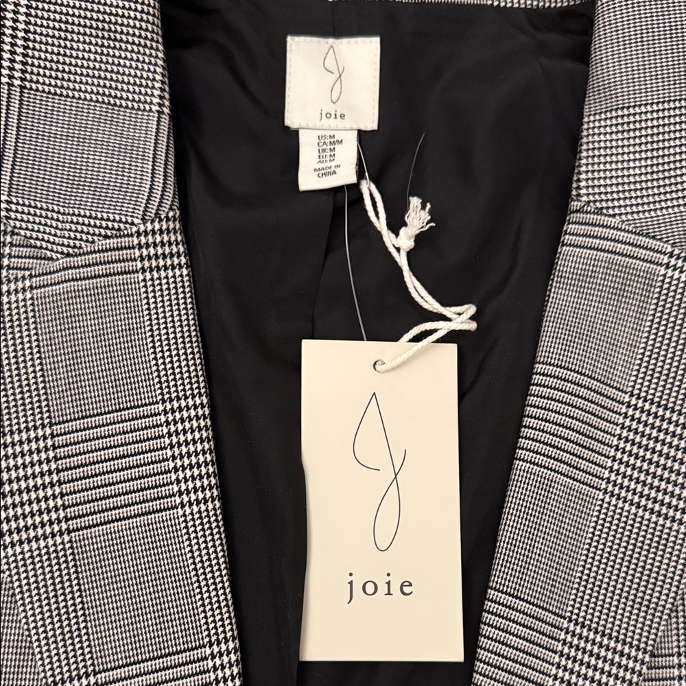 Joie Gray Plaid Women's Blazer - Picture 2 of 3